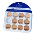 Polvo Compacto Mate Natural con ácido Hialurónico Vogue