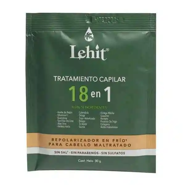 Tratamiento Capilar 18 en 1 Lehit Sachet 30g