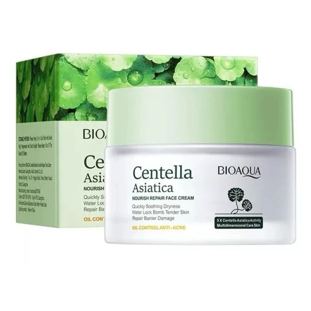 Crema Facial Hidratante Centella Asiatica Bioaqua 50g