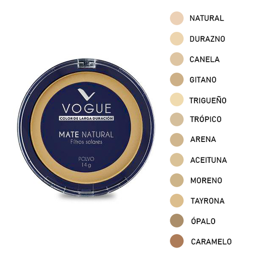 [ENC0000000000236MAQ] Polvo Compacto Mate Natural con ácido Hialurónico Vogue